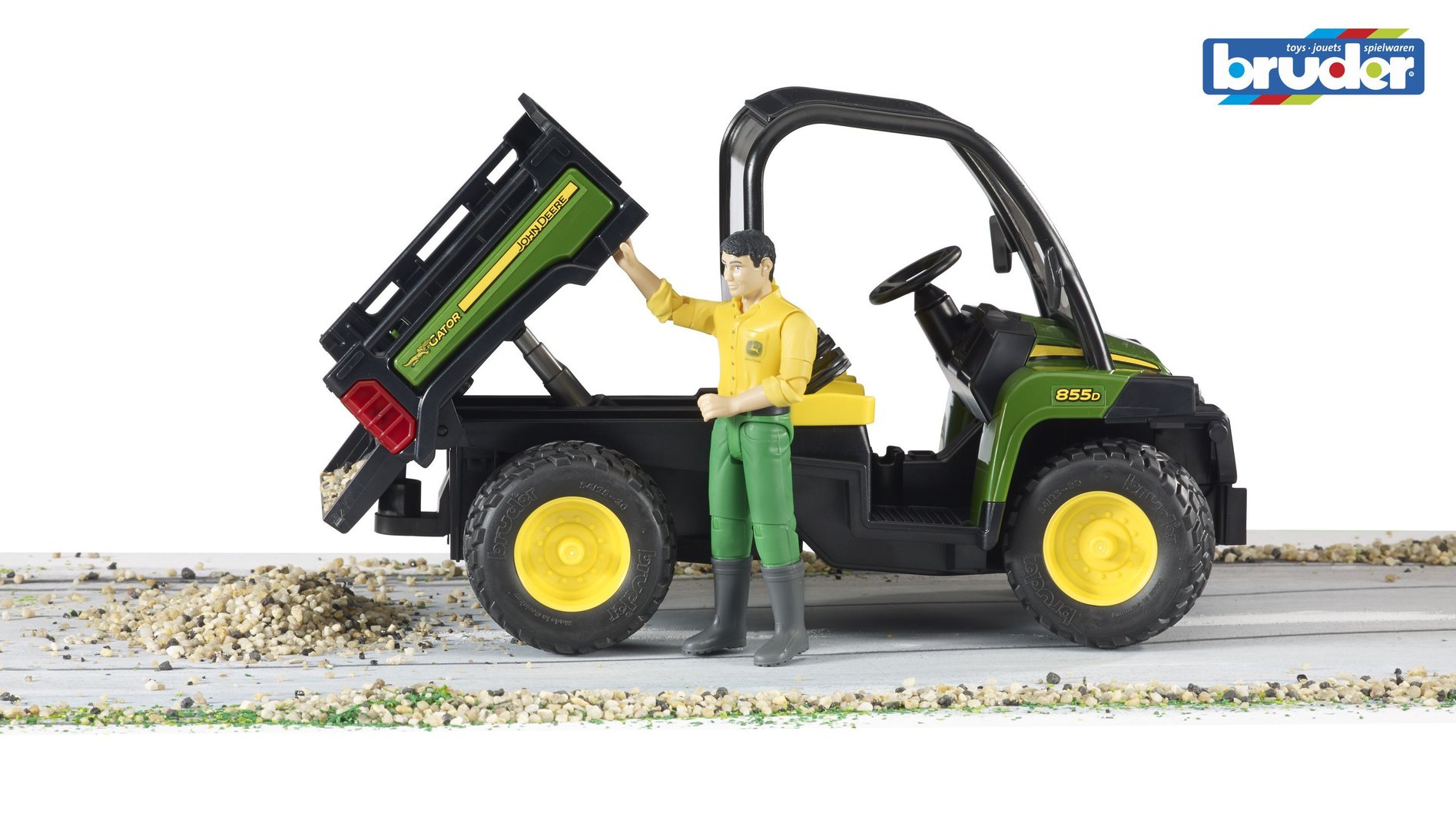 Bruder Gator J.D. XUV855D sa vozacem